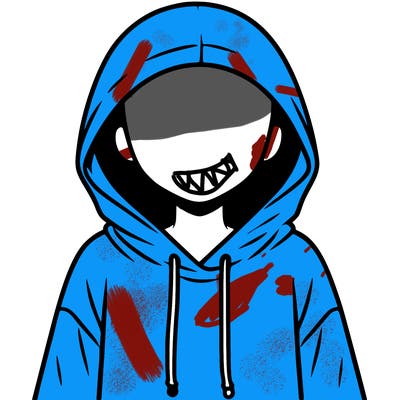 faceless girl in hoodie