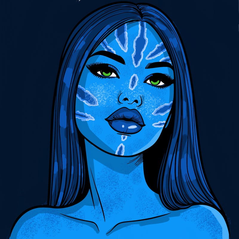 realistic woman with full lips