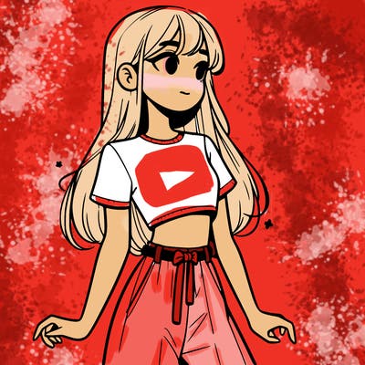 girl in a cute crop top