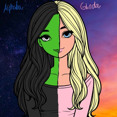 realistic girl with long hair