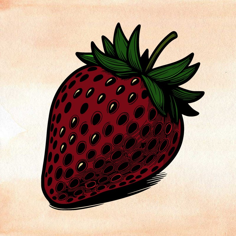 realstic strawberry