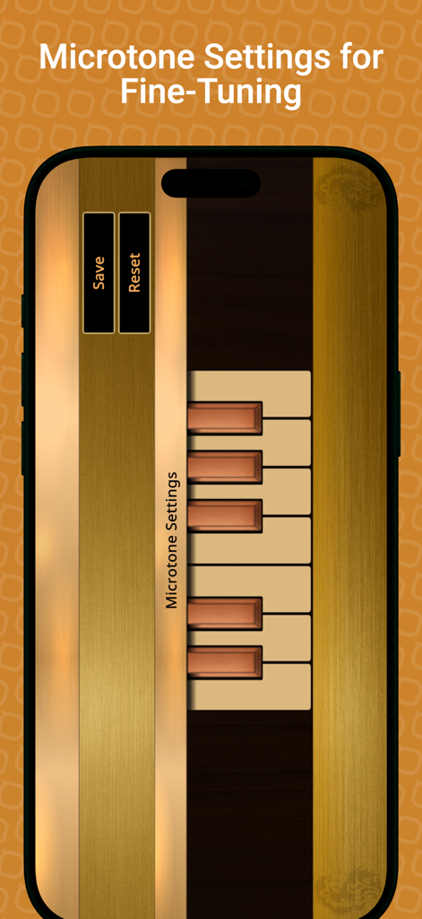Trombone Sim - Microtone settings interface in the Trombone Sim app for precise instrument tuning