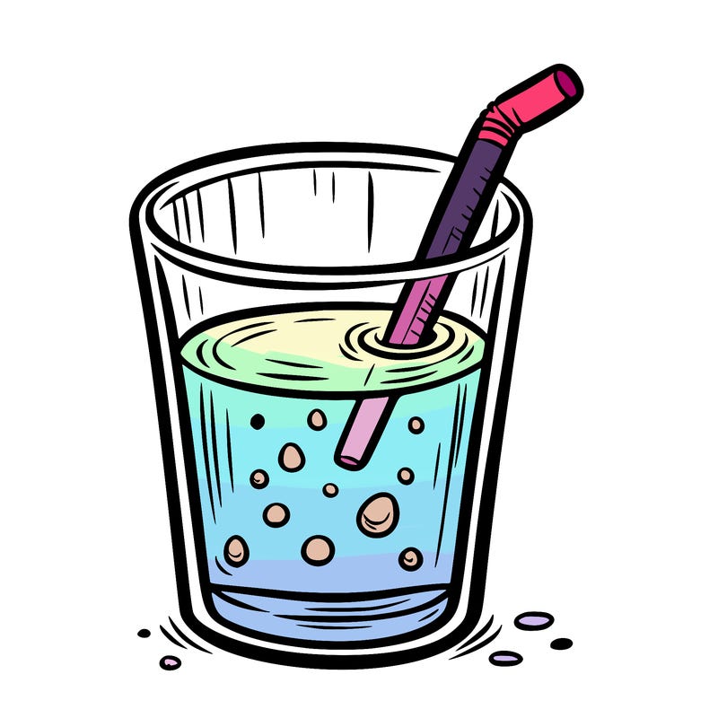 water in a glass