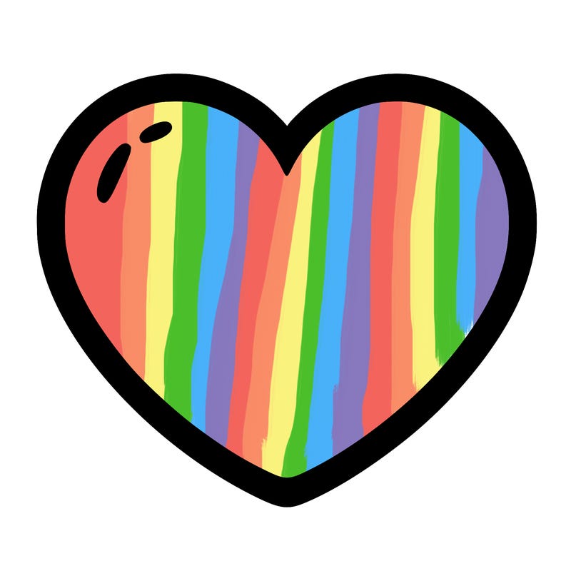a blank heart