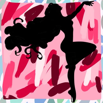 realistic woman dancer
