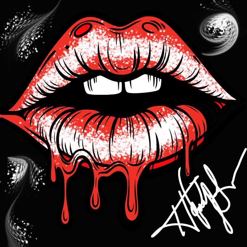 lips that look realistic and drip