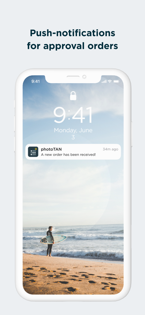 Commerzbank photoTAN - Commerzbank photoTAN push notification for order approval