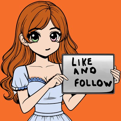 realistic pretty girl holding blank sign
