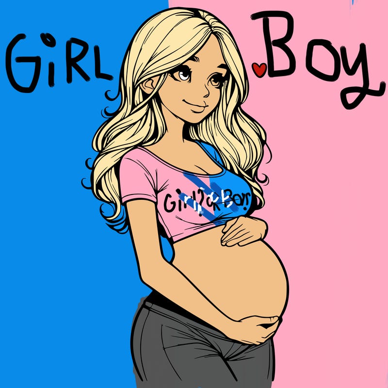 realistic pregnant girl