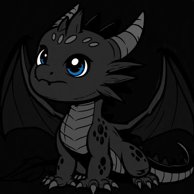 fierce baby night dragon