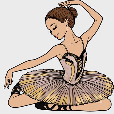 realistic ballerina