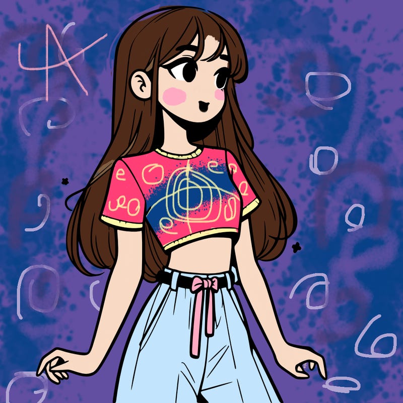 girl in a cute crop top