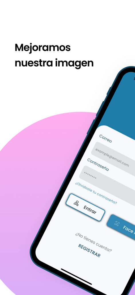 OneCard OCSI - Pantalla de smartphone mostrando la página de inicio de sesión de la aplicación OneCard OCSI con un diseño moderno.