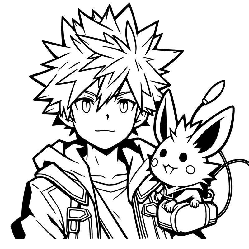 pokemon ash and pikachu