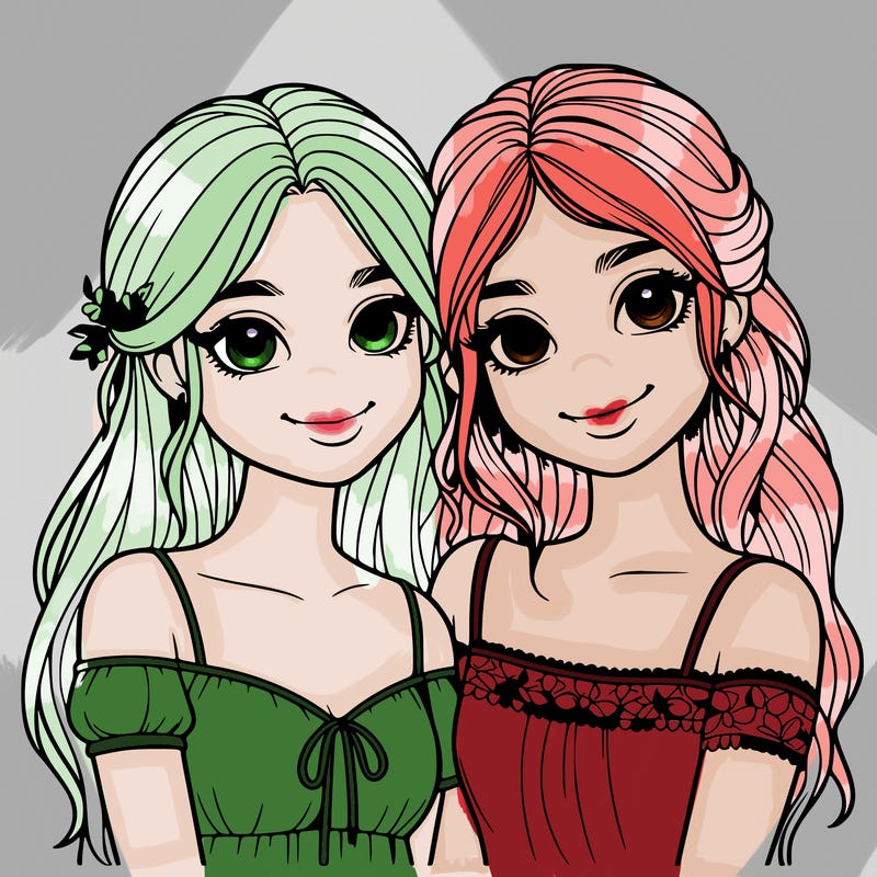 two realistic girl best friends