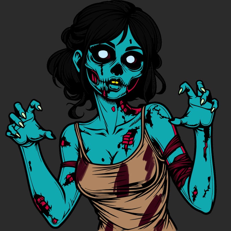 realistic zombie girl