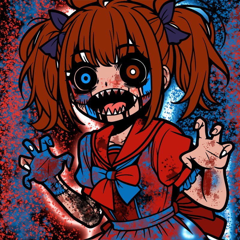 scary anime girl