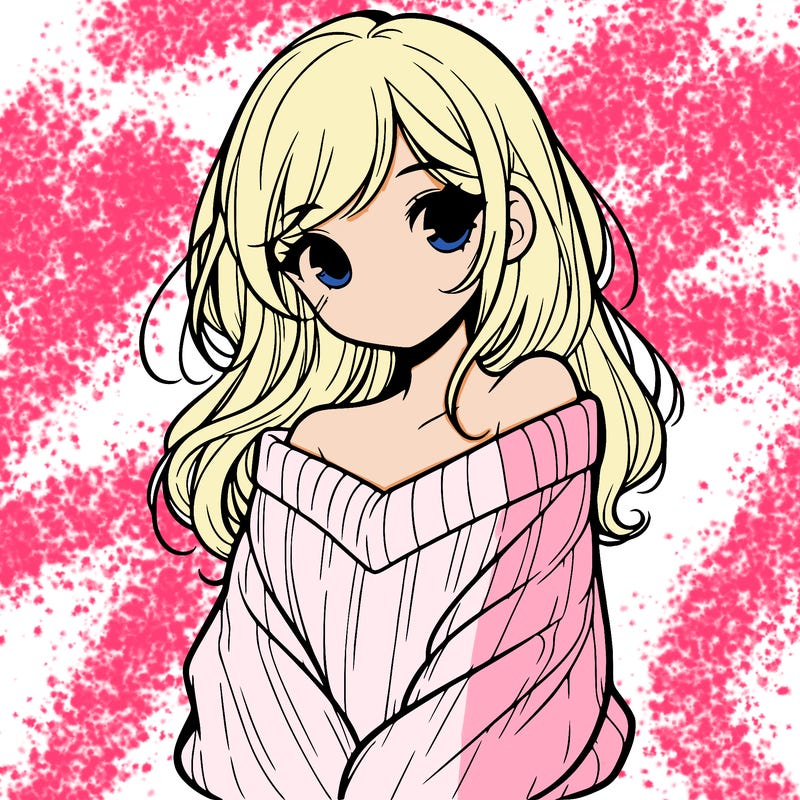 shy pretty girl wearing a sweater that is falling off one shoulder portrait