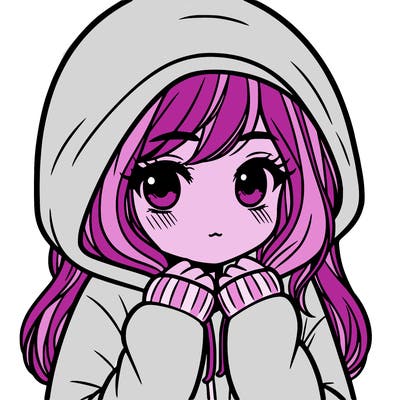 girl in hoodie