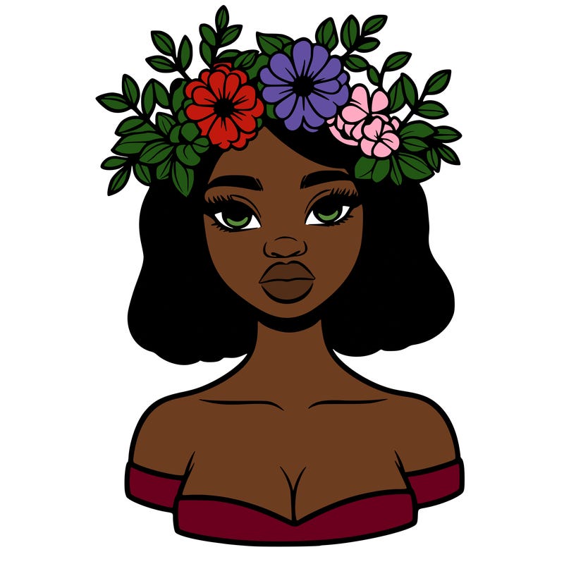 beautiful black people woman pretty girl