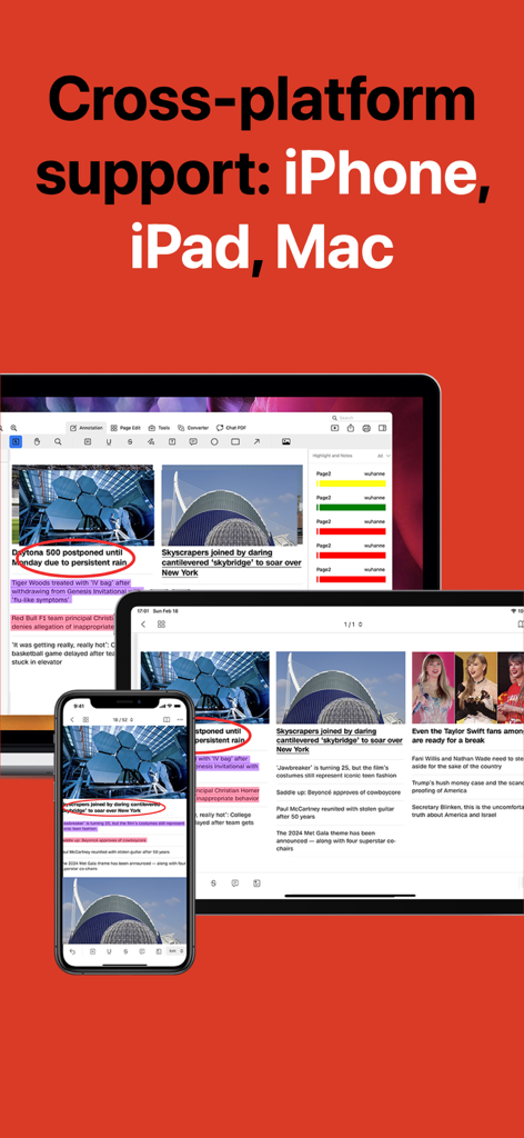 PDF Editor : PDF Reader,Signer - PDF EditorアプリがiPhone、iPad、Macでクロスプラットフォーム互換性を示す