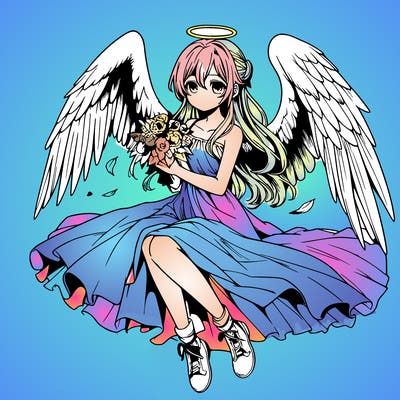 manga angel realistic