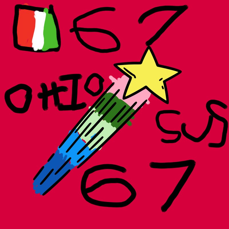 a shooting star in the sky