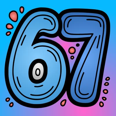 the number 67