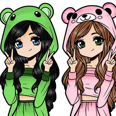 teen girl in animal costume