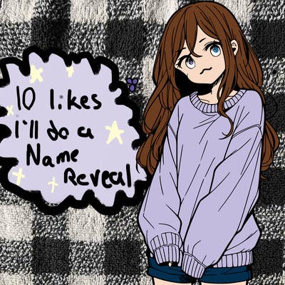 manga teen girl  in a sweater and baggy pants