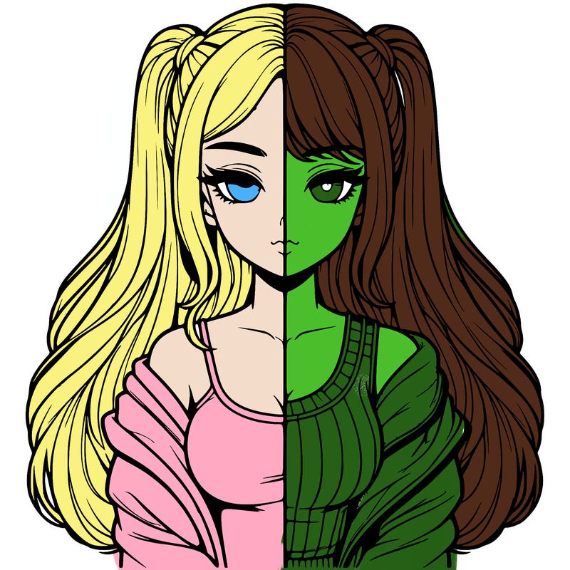 realistic girl split