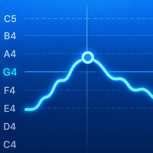 Vocal Pitch Monitor Track Note - Music App | MWM