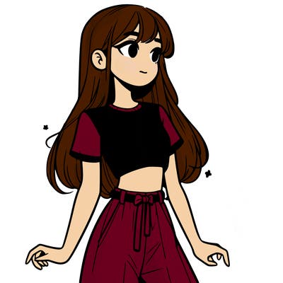 girl in a cute crop top