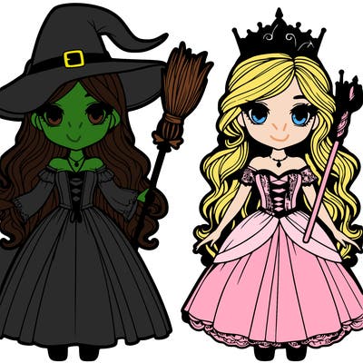 elphaba and glinda
