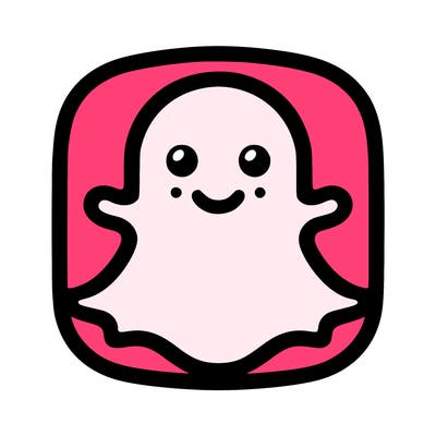 snapchat logo without a face