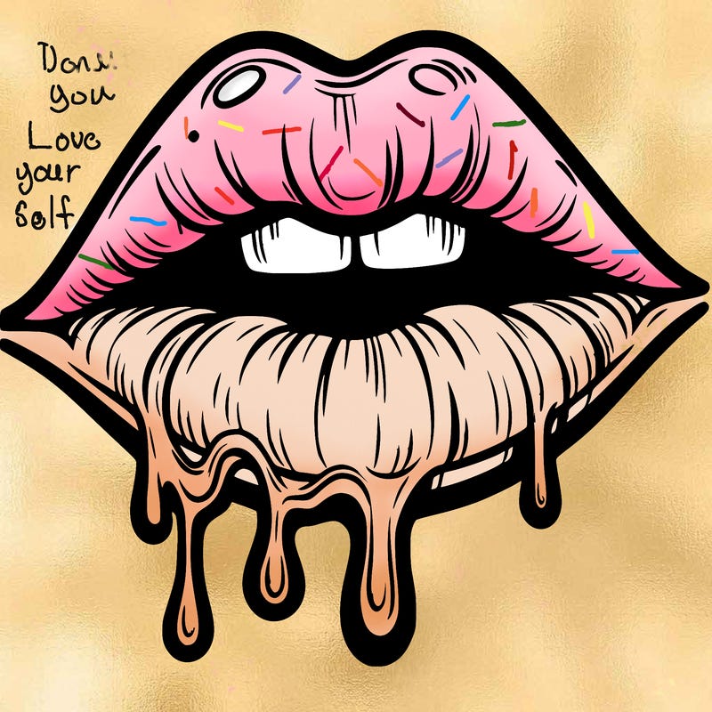 lips that look realistic and drip