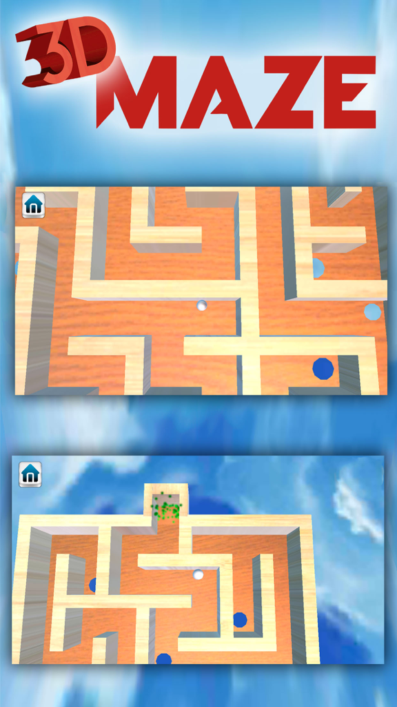 3D Wooden Classic Labyrinth Maze Games with traps - Games App | MWM
