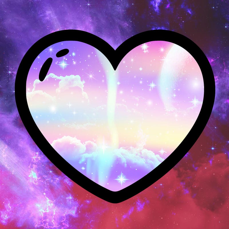a blank heart