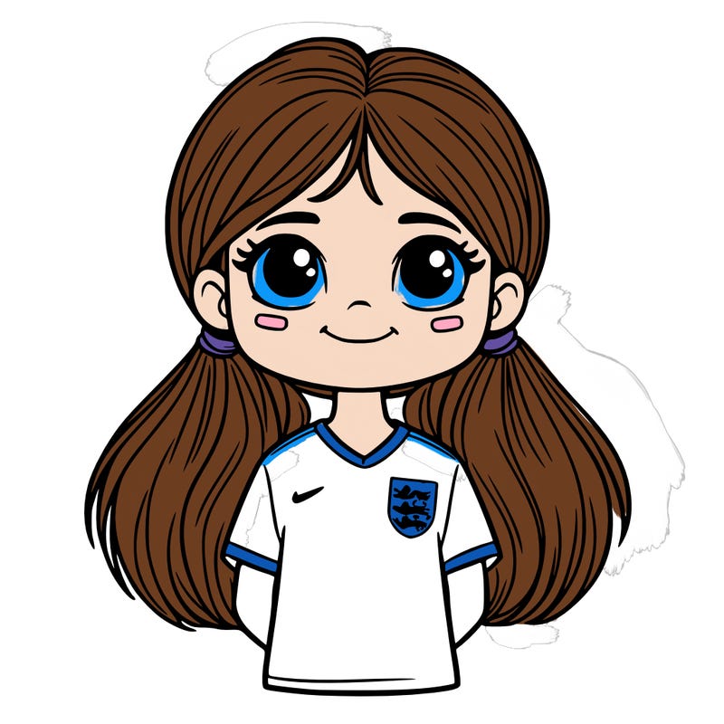 girl with an england kit