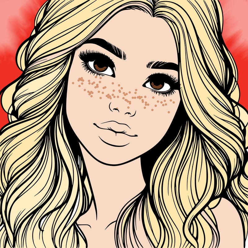 beautiful realistic girl