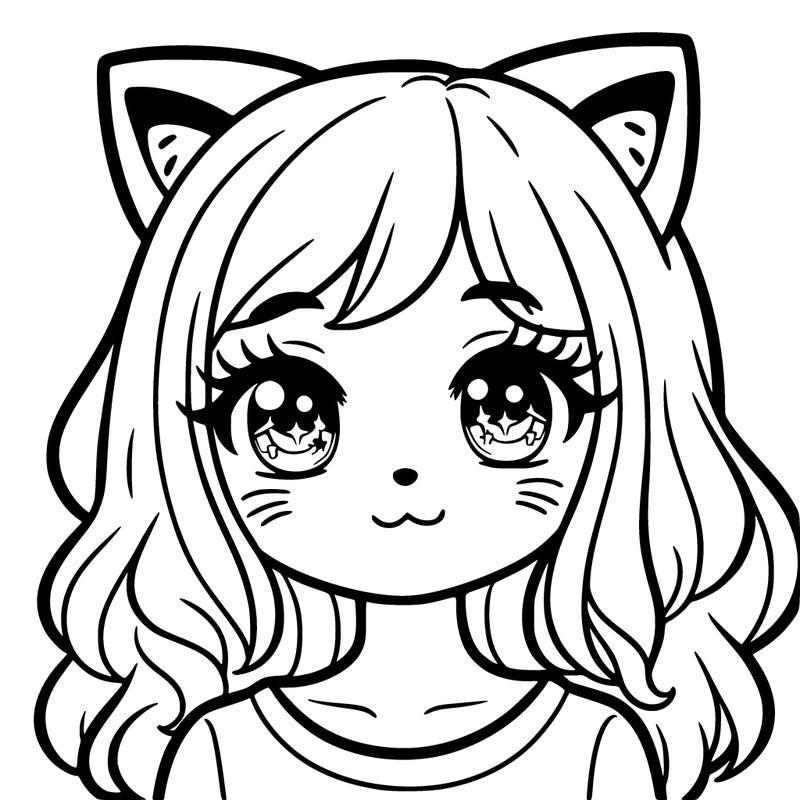 girl with cat ears