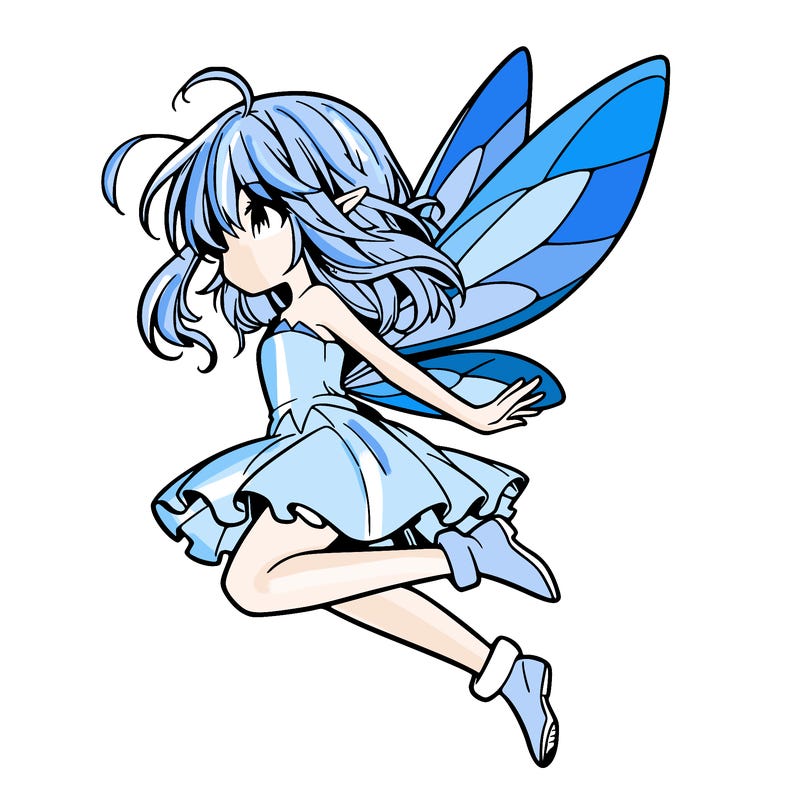 manga fairy flying