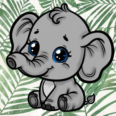 baby cute elephant