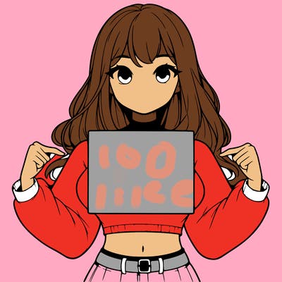 girl holding a blank sign in a long sleeve crop top