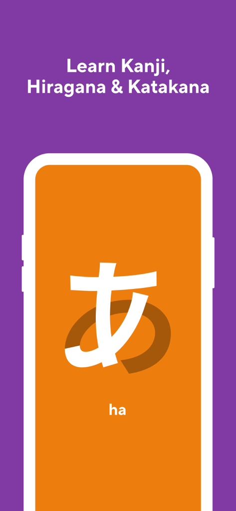 Learn Japanese Kanji Hiragana and Katakana with Drops app.