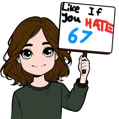 realistic girl holding up a sign