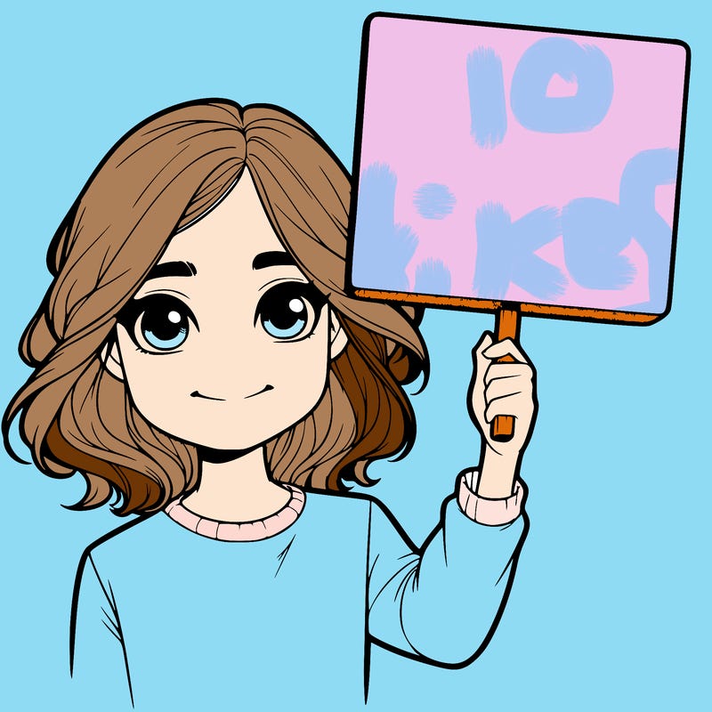 realistic girl holding up a sign