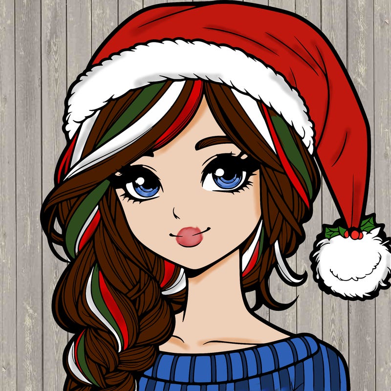 christmas girl realistic