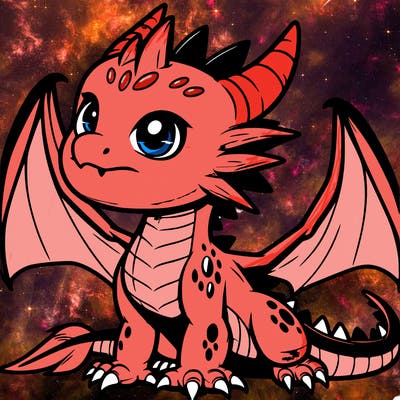 fierce baby night dragon