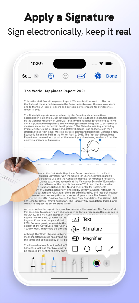 DocSignアプリでPDF文書にデジタル署名を適用する